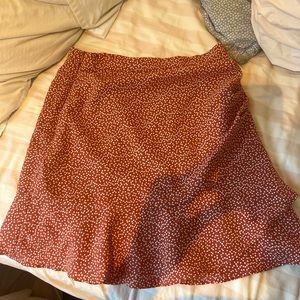Orange skirt